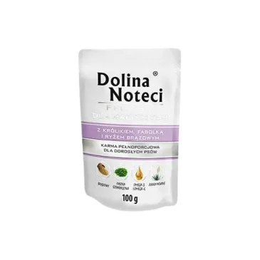Dolina Noteci Premium Dla Psów Małych Ras Z Królikiem, Fasolką I Ryżem 100g