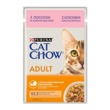 Purina Cat Chow Adult Łosoś I Zielona Fasolka 85g