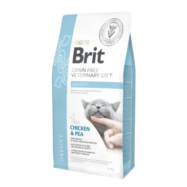 Brit Grain Free Veterinary Diet Cat Obesity Kurczak Z Groszkiem 5kg