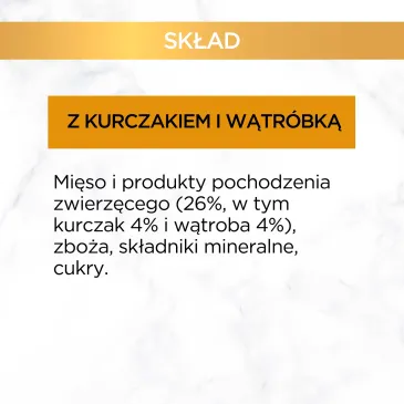 Purina Gourmet Gold kurczak/ wątróbka w sosie 85g