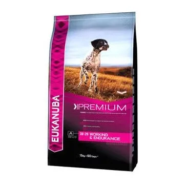 Eukanuba Dog Dry Premium Working & Endurance Chicken Bag 15kg