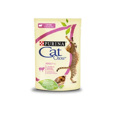 Purina Cat Chow Adult Jagnięcina I Zielona Fasolka 85g