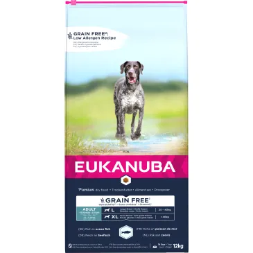 Eukanuba Adult Large Grain Free Łosoś 12kg
