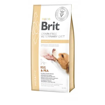 Brit Grain Free Veterinary Diet Dog Hepatic Jajko Z Groszkiem 12kg
