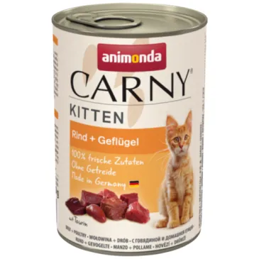 Animonda Cat Carny Kitten Wołowina I Drób 400g