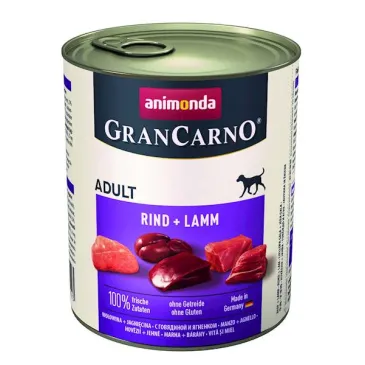Animonda Grancarno Adult Dog Wołowina + Jagnięcina 800g