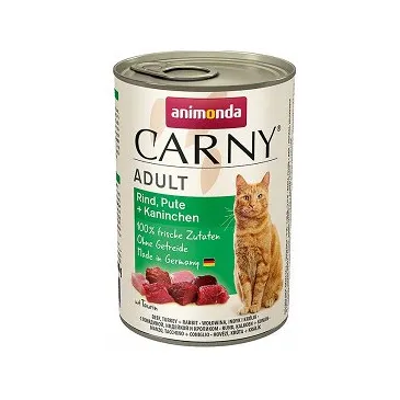 Animonda Cat Carny Adult Wołowina, Indyk I Królik 400g