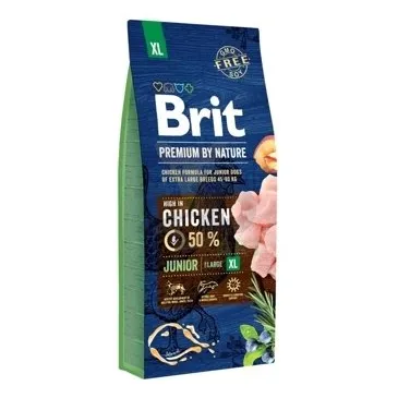 Brit Premium By Nature Junior XL Z Kurczakiem 15kg