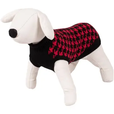 Sweterek dla psa Happet 480M czerwono-czarny 30cm