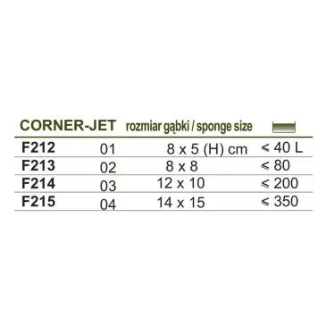 Filtr gąbkowy Corner Jet 01 Happet