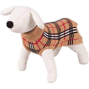 Sweterek dla psa Happet 36XL beż krata XL-40cm