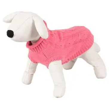 Sweterek dla psa Happet 49XL warkocz róż XL-40cm