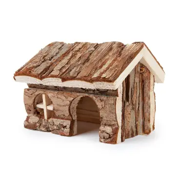 Domek dla chomika, drewniany 15cm