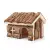 Domek dla chomika, drewniany 15cm