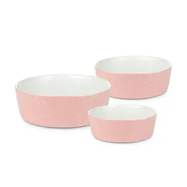 Miska ceramiczna 18cm różowa