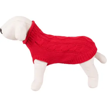 Sweterek dla psa Happet 51XL czerwony XL-40cm