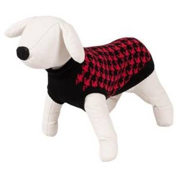 Sweterek dla psa Happet 480L czerwono-czarny 35cm