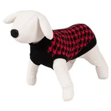 Sweterek dla psa Happet 480L czerwono-czarny 35cm