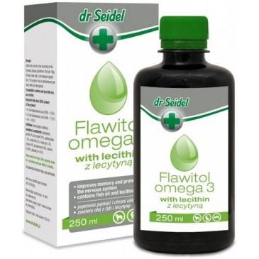 FLAWITOL OMEGA 3 z LECYTYNĄ wzmacnia odporność organizmu 250 ml