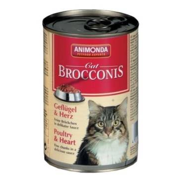 ANIMONDA Brocconis Cat puszka z drobiem i sercem 400 g