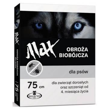 SELECTA Obroża biobójcza Max 75 cm czarna