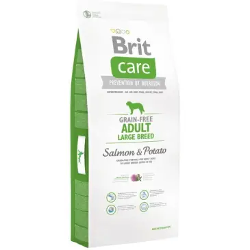 BRIT CARE GRAIN-FREE ADULT LARGE BREED SALMON & POTATO 12kg