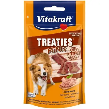 VITAKRAFT TREATIES MINIS przysmak z wątróbką dla psa 48g