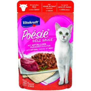 VITAKRAFT POESIE DELI SAUCE wołowina saszetka dla kota 85g