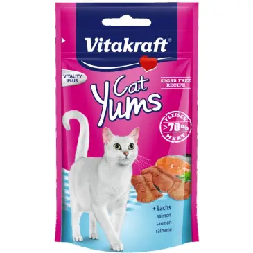 VITAKRAFT CAT YUMS przysmak dla kota, łosoś 40g +20% gratis
