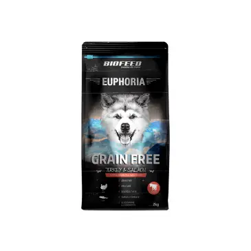 BIOFEED Euphoria Junior Dog Grain Free - Turkey & Salmon 2kg