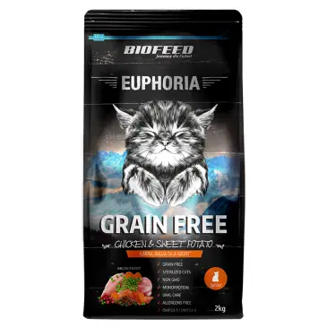 BIOFEED Euphoria JUNIOR CAT Grain Free Chicken & Potato 300g