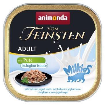 ANIMONDA Vom Feinsten Adult szalka z indykiem w sosie jogurtowym 100g