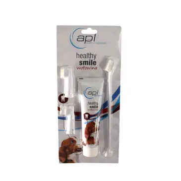 APL Health & Happiness Healthy Smile zestaw szczoteczki i pasty do zębów o smaku wołowiny 100g