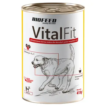BIOFEED VitalFit - puszka dla psów z wołowiną 415g