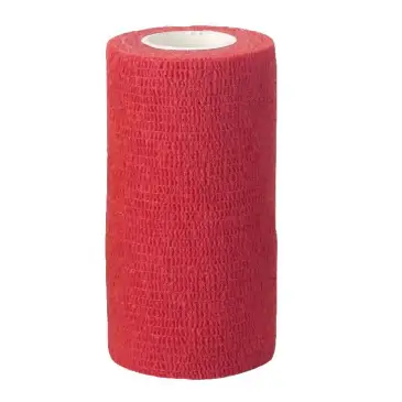 KERBL Samoprzylepny bandaż EquiLastic, czerwony 5cm
