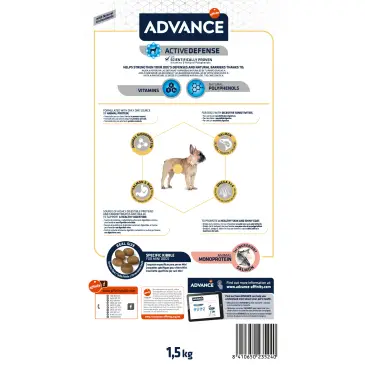 ADVANCE Mini Sensitive - sucha karma dla psów ras małych z wrażliwością pokarmową 1,5kg [923524]