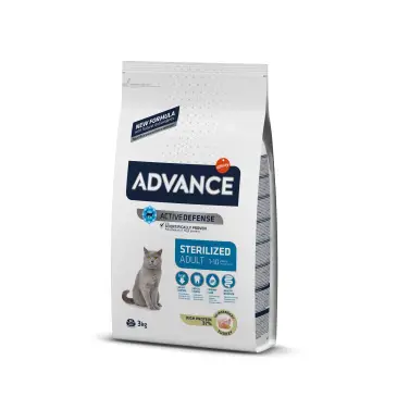 ADVANCE Sterilized Turkey - sucha karma z indykiem dla kotów sterylizowanych 3kg [577311]