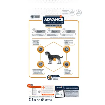ADVANCE DIET Weight Balance Mini - sucha karma dla psów ras małych 7,5kg [928018]
