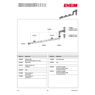 EHEIM deszczownica składana do węża 12/16 mm InstallationsSET 2 (4004310)