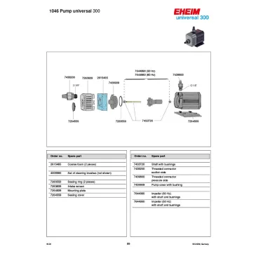 EHEIM pompa universal 300 1046 (1046219)
