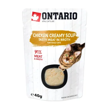 ONTARIO Cat Soup Chicken & Cheese with rice 40g (213-3134)