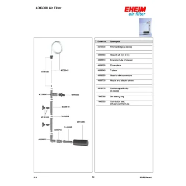 EHEIM air filtr (4003000)