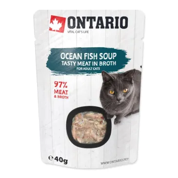 ONTARIO Cat Soup Ocean Fish with vegetables 40g (213-3174)