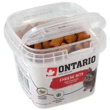 ONTARIO Snack Cheese Poultry Taurin Bits 75g / Przysmak funkcjionalny z tauryną i serem dla kotów 75g (213-5430)