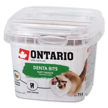 ONTARIO Snack Denta Bits 75g / Przysmak funkcjionalny dla kotów czyszcząc zęby 75g (213-5410)