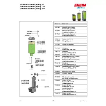 EHEIM filtr wewnętrzny PickUp 200 2012 (2012020)