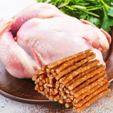 PRZYSMAKI DLA PSA PATYCZKI Z KURCZAKIEM I RYŻEM 500G CHICKEN RICE STICK