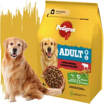 SUCHA KARMA DLA PSA PEDIGREE 2,6 KG ZPREBIOTYKAMI WOŁOWINA Z WARZYWAMI