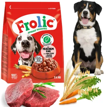 SUCHA KARMA DLA PSA MARS Frolic 2,6 kg z wołowiną i warzywami PEŁNOPORCJOWA