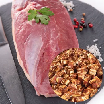 TRESERKI DLA PSA Z KACZKĄ 80G SMACZKI HILTON MIĘSNE PRZYSMAKI DLA PSÓW